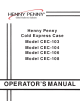 Henny Penny CEC-103 Operator's Manual