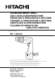Hitachi DV 10DVA Handling Instructions Manual