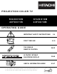Hitachi 43FDX10B Operating Manual