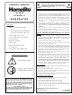 Homelite HL2500 Owner's Manual