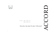 Honda ACCORD 08E51-SDA-100 Owner's Manual