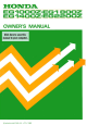 Honda EG1000Z Owner's Manual