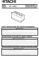 Hitachi UC 14SD Instruction And Safety Manual