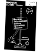 Hoover SPIRIT Spirit Vacuum Cleaner Owner's Manual