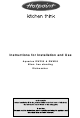 Hotpoint Aquarius DWF50 Instructions For Installation And Use Manual