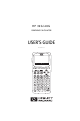 HP 39G User Manual
