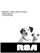 RCA Home Theater Audio System User Manual