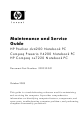 HP Pavilion dv4200 Maintenance And Service Manual