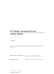 HP Reliable Transaction Router Getting Started