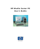 HP Media Center PC User Manual