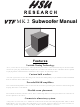 HSU VTF-2 Manual