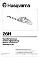 Husqvarna 26H Operator's Manual