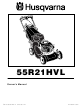 Husqvarna 55R21HVL Owner's Manual