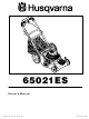 Husqvarna 65021ES Owner's Manual