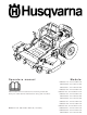 Husqvarna 968999175 / ZTH7226KOA Operator's Manual