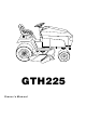Husqvarna GTH225 Owner's Manual