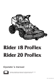 Husqvarna ProFlex 18 ProFlex, 20 ProFlex Operator's Manual