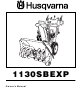 Husqvarna 1130 SBEXP Owner's Manual