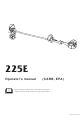 Husqvarna 225E Operator's Manual