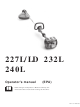Husqvarna 240L, 232L, 227L/LD Operator's Manual