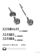 Husqvarna 325HDA55X-Series, 325HE3X-Series, 325HE4X-Series, 323HE3 Operator's Manual