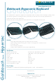 Hypertec Goldtouch Ergonomic Keyboard KEYB6DBHY Specification