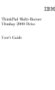 IBM ThinkPad Multi-Burner Ultrabay 2000 User Manual
