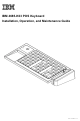 IBM 4685-K03 Installation, Operation And Maintenance Manual