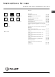 Indesit MWI 14IX Instructions For Use Manual