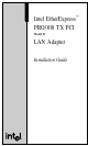 Intel PRO/100 TX PCI Installation Manual