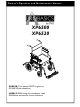 Probasics Wheelchair XP6520 Operating And Maintenance Manual