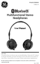 GE Bluetooth 99002 User Manual