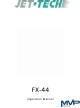 Jet-tech systems FX-44 Operation Manual