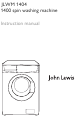 John Lewis JLWM 1404 Instruction Manual