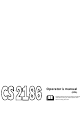 Jonsered CS 2186 Operator's Manual