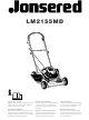 Jonsered LM2155MD Instruction Manual