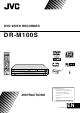 JVC DR-M100S Instructions Manual