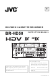 JVC BR-HD50E Instruction Manual