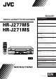 JVC HR-J271MS Instructions Manual