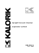 Kalorik USK SKV 3 Operating Instructions Manual