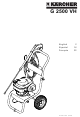Kärcher G 2500 VH Operator's Manual