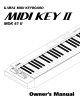 Kawai Midi Keyboard MDK 61 II Owner's Manual