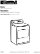 Kenmore 6942 - 400 5.9 cu. Ft. Capacity Electric Dryer User Instructions