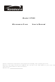 Kenmore 87000 User Manual