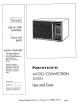 Kenmore Microwave Oven Use And Care Manual