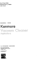 Kenmore 1!6O31040 Use And Care Manual