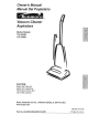 Kenmore VACUUM CLEANER 116.32289 Owner's Manual