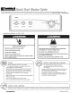 Kenmore 110.2952 series Quick Start Manual