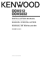 Kenwood DDX-512 Installation Manual