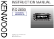 Kenwood RC-2000 Instruction Manual